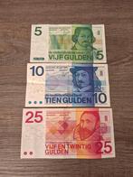 Setje biljetten 5, 10 en 25 gulden Erflaters 1968 - 1973, Ophalen of Verzenden, 25 gulden