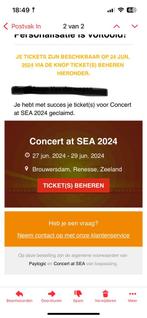 Concert at sea 2024, Tickets en Kaartjes, Evenementen en Festivals, Eén persoon