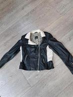 Bikerjasje Zwart wit mt 40, Ophalen of Verzenden, Gedragen, Maat 38/40 (M), Wit