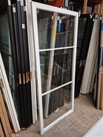93x211,5cm binnendeur stomp Staal look wit blank glas SL53, Doe-het-zelf en Verbouw, Ophalen, 80 tot 100 cm, ., Glas