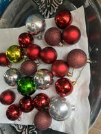 Setje oude kerstballen kunsttof, Ophalen of Verzenden, Zo goed als nieuw
