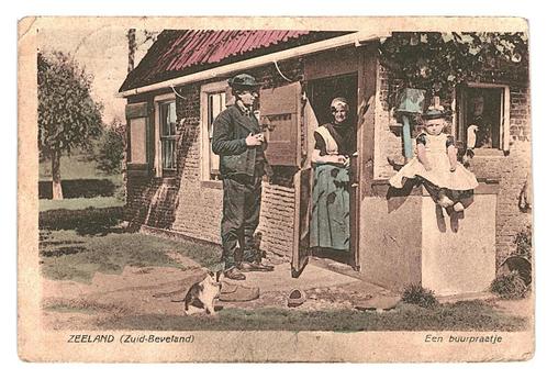 952894	Zuid Beveland	Zeeland	klederdracht	jr 20	Postzegel af, Verzamelen, Ansichtkaarten | Nederland, Gelopen, Zeeland, 1920 tot 1940