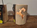 Nordic Deco Lamp. Windlicht! NIEUW! Incl Kaars!, Ophalen of Verzenden, Nieuw, Hout, Minder dan 25 cm