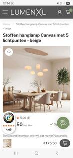 kleine beschadeging. kleur beige., Huis en Inrichting, Lampen | Hanglampen, Ophalen of Verzenden, Nieuw, Minder dan 50 cm