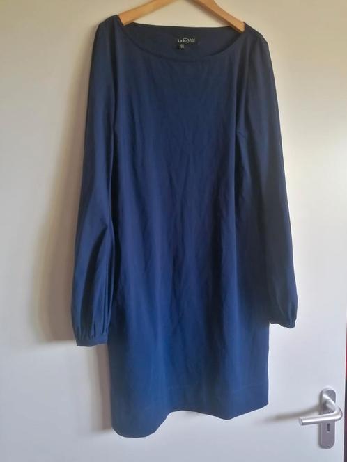 La Dress by Simone mooie blauwe jurk/ Maat xs/ Travelstof, Kleding | Dames, Jurken, Zo goed als nieuw, Maat 34 (XS) of kleiner