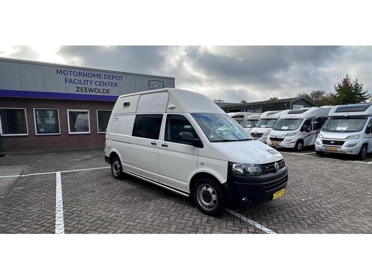 Volkswagen Transporter T5 NL camper Euro 5 Verhoogd, Caravans en Kamperen, Campers, Bedrijf, tot en met 2, Buscamper of Camperbus