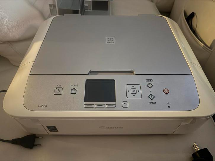 Canon PIXMA MG5753 All-in-One Printer, Computers en Software, Printers, Gebruikt, All-in-one, Inkjetprinter, Kleur printen, Draadloos