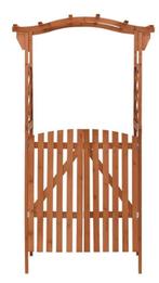 Prieel rozenboog tuinpoort hout 120x60x205 cm GRATIS BEZORGD, Met poort, Verzenden, Nieuw, Sierhekwerk