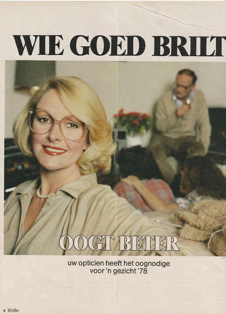 retro reclame 1978 Opticiën brillen die goed ogen, Verzamelen, Retro, Verzenden, Overige typen