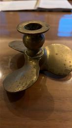 Messing kandelaar model schroef, Antiek en Kunst, Ophalen of Verzenden