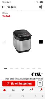 Nieuwe Tefal broodbakmachine te koop, Witgoed en Apparatuur, Broodbakmachines, Ophalen of Verzenden, Nieuw