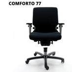 Comforto 77 - 2ehands - Soft Wheels - Metaalkleurige voet, Ophalen, Gebruikt, Zwart, Bureaustoel