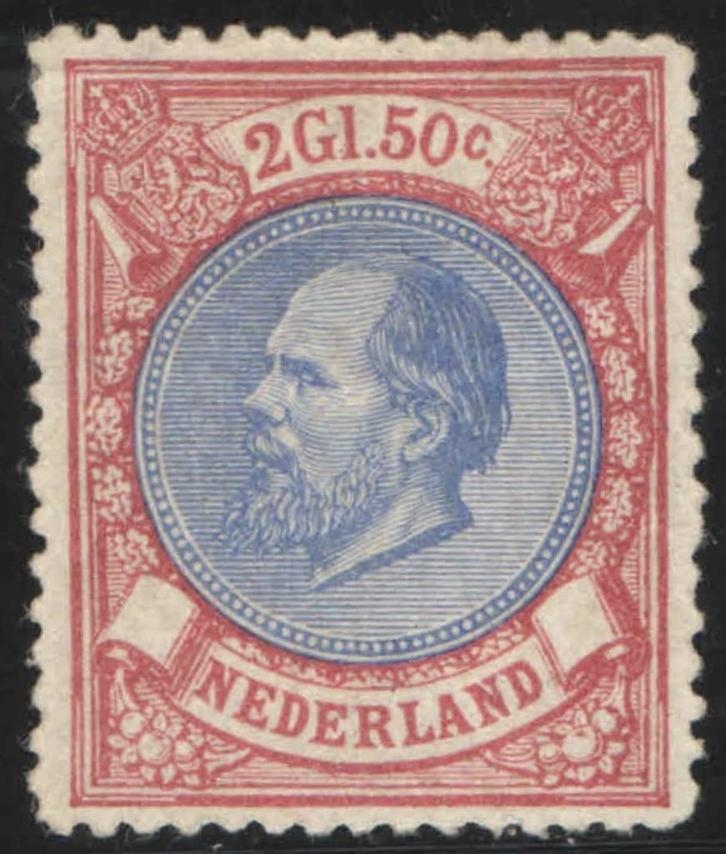 Nederland NVPH nr 29 ongebruikt Koning Willem III 1872, Postzegels en Munten, Postzegels | Nederland, Postfris, T/m 1940, Verzenden