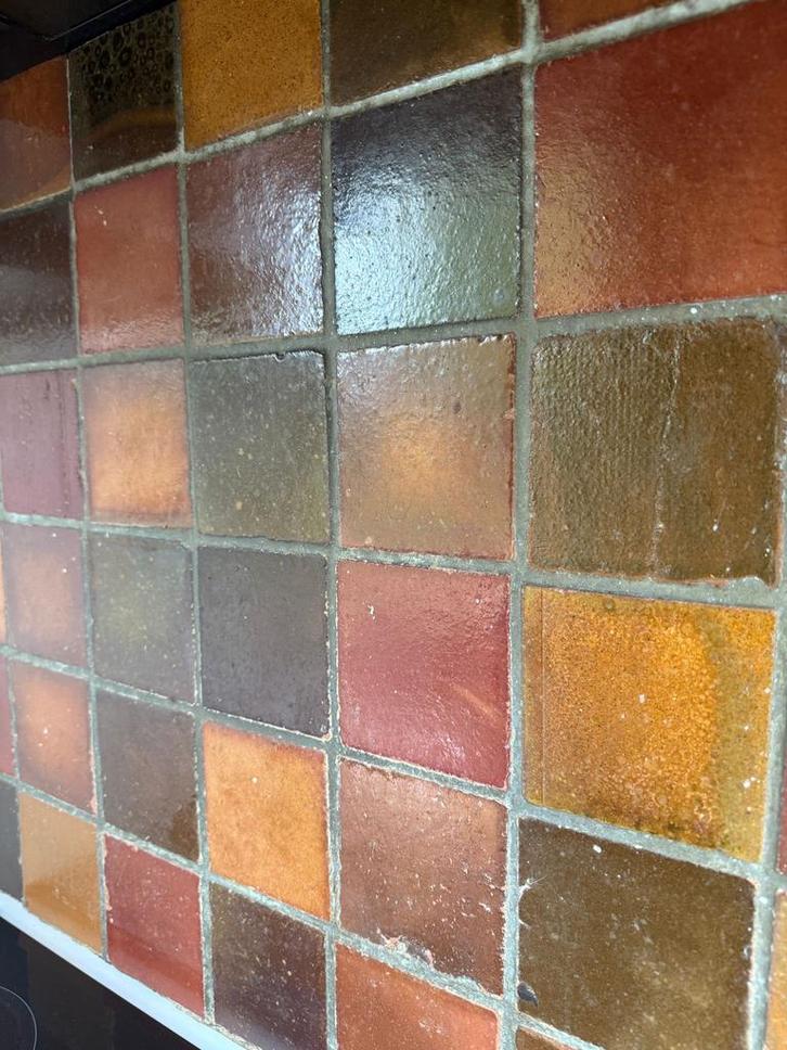 Vintage Keuken Tegels - Zellige Look, Doe-het-zelf en Verbouw, Tegels, Gebruikt, Wandtegels, Keramiek, Minder dan 20 cm, Minder dan 5 m²