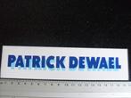 sticker Patrick de Wael wielrennen cycling belgie belgium, Verzenden, Zo goed als nieuw, Sport