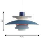 Hanglamp  louis poulsen  PH5, Huis en Inrichting, Lampen | Hanglampen, Ophalen, Gebruikt, 50 tot 75 cm, Louis poulsen lamp