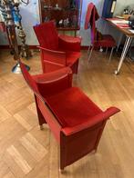 2 design stoelen, Huis en Inrichting, Ophalen, Gebruikt, Twee, Leer