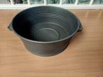 grijze plantenbak / teil - nieuw, Tuin en Terras, Bloembakken en Plantenbakken, Ophalen, Nieuw, Rond, Minder dan 30 cm