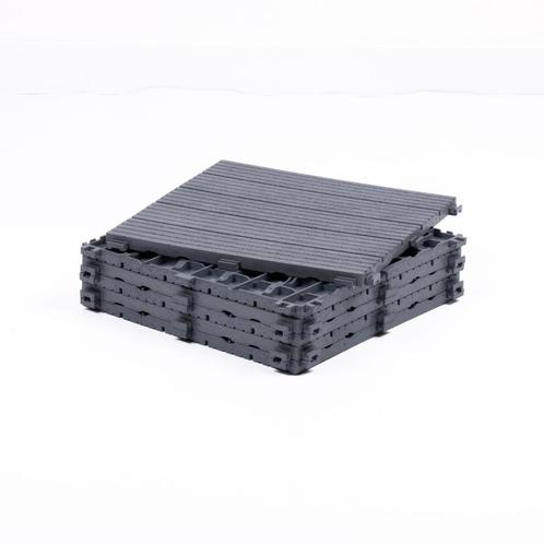 Composiet Vlondertegels – Set van 6 stuks | Grijs, Tuin en Terras, Terrasdelen en Vlonders, Nieuw, Composiet, Ophalen of Verzenden