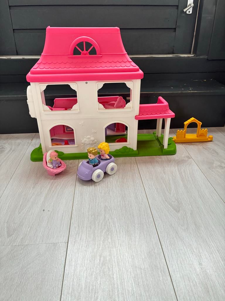 Fisher Price Speelhuis met accessoires, Kinderen en Baby's, Speelgoed | Poppenhuizen, Ophalen, Gebruikt, Poppenhuis