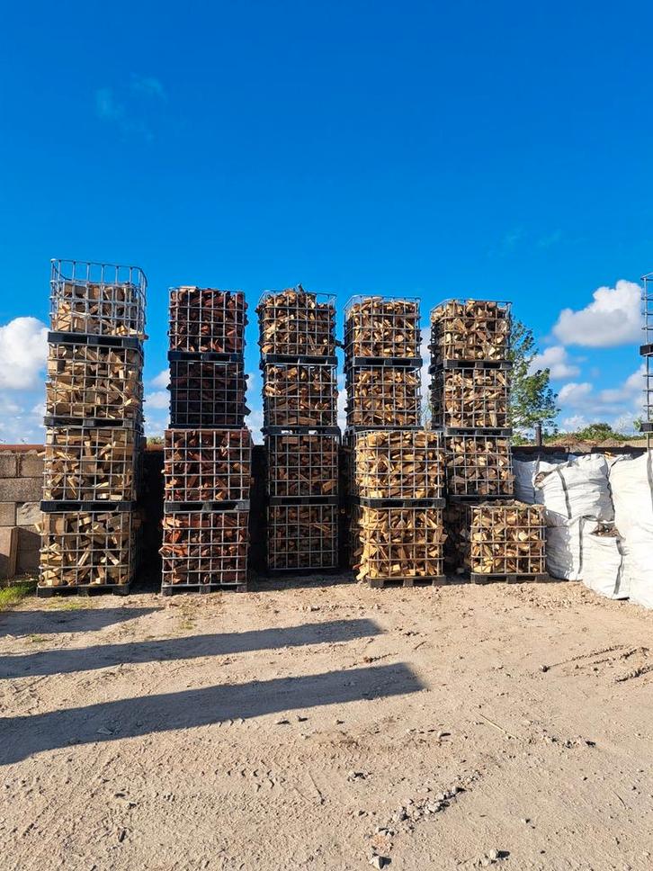 Haardhout per krat - Diverse soorten, Tuin en Terras, Haardhout, Blokken, Eikenhout, Minder dan 3 m³, Ophalen of Verzenden