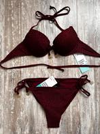 Bordeauxrode bikini met kant van H&M. Maat 75B/38. Nieuw!, Verzenden, Nieuw, Rood, Bikini