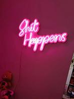 Shit happens neon/led logo wc/toilet, Ophalen of Verzenden, Toilet