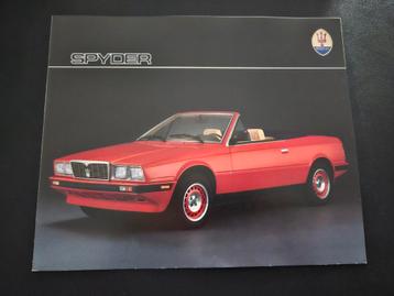 Brochure Maserati Spyder  beschikbaar voor biedingen