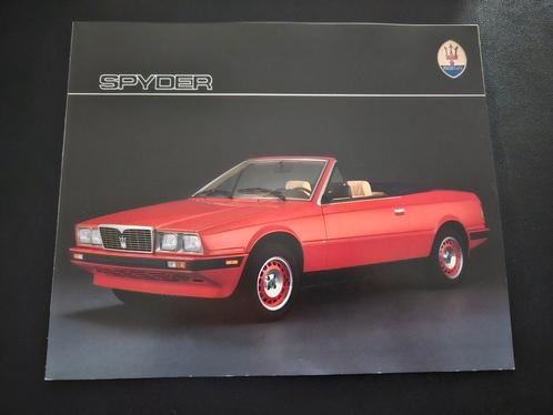 Brochure Maserati Spyder, Boeken, Auto's | Folders en Tijdschriften, Zo goed als nieuw, Overige merken, Ophalen of Verzenden