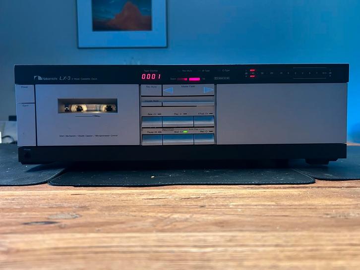 Nakamichi LX3 te koop, Audio, Tv en Foto, Cassettedecks, Overige merken, Ophalen of Verzenden