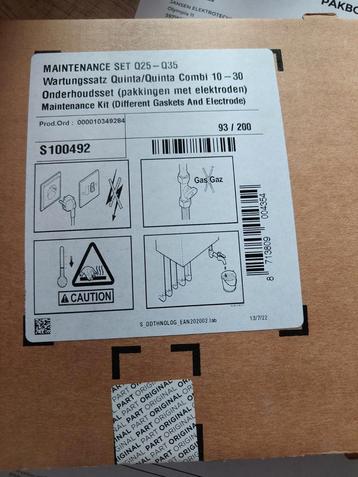 Remeha Quinta Onderhoudsset S100492 - Nieuw beschikbaar voor biedingen