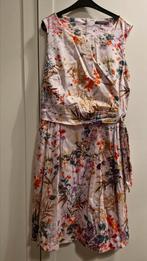 Esprit, lila jurk met bloemen. Maat 42, Paars, Maat 42/44 (L), Ophalen of Verzenden, Zo goed als nieuw