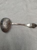 Verzilverd thee-ei / theezeefje - 90 zilvergehalte, Antiek en Kunst, Antiek | Bestek, Ophalen of Verzenden