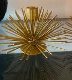 Kandelaar goud vintage 2 stuks, Ophalen of Verzenden, Zo goed als nieuw, Metaal, Minder dan 25 cm