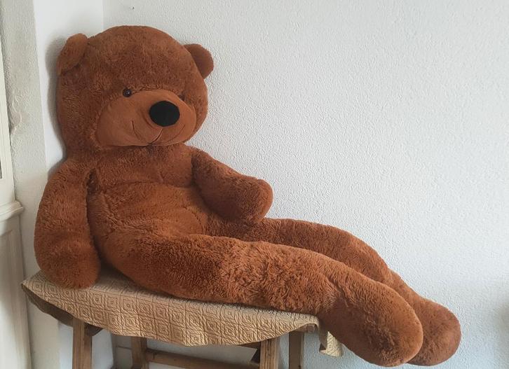 mega grote beer, Teddy beer, in zeer goede staat, Kinderen en Baby's, Speelgoed | Knuffels en Pluche, Zo goed als nieuw, Beer