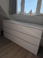 IKEA MALM ladekast – 6 lades, wit, 160x78x48 cm, Huis en Inrichting, Ophalen, 50 tot 100 cm, Zo goed als nieuw, 3 of 4 laden