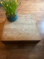 Teak houten kist salontafel veel opslag STOER & ROBUUST, Huis en Inrichting, Ophalen, Gebruikt, Minder dan 50 cm, 100 tot 150 cm