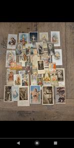 30 stuks brocante bidprentjes geloofspreuken, Ophalen of Verzenden, Gebruikt, Kaart of Prent, Christendom | Katholiek