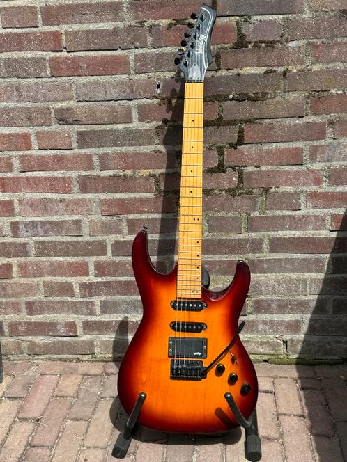 Vantage 218T superstrat, Muziek en Instrumenten, Snaarinstrumenten | Gitaren | Elektrisch, Gebruikt, Solid body, Overige merken