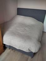 Blauw/grijs boxspring 160 x 200, Huis en Inrichting, Slaapkamer | Boxsprings, Ophalen, Tweepersoons, 200 cm, Modern