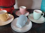 4 kop en schotel pastel grave donna regout royal sphinx, Antiek en Kunst, Antiek | Servies los, Ophalen of Verzenden
