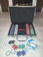 Poker koffer met 200 chips prijs 30€, Ophalen of Verzenden, Zo goed als nieuw