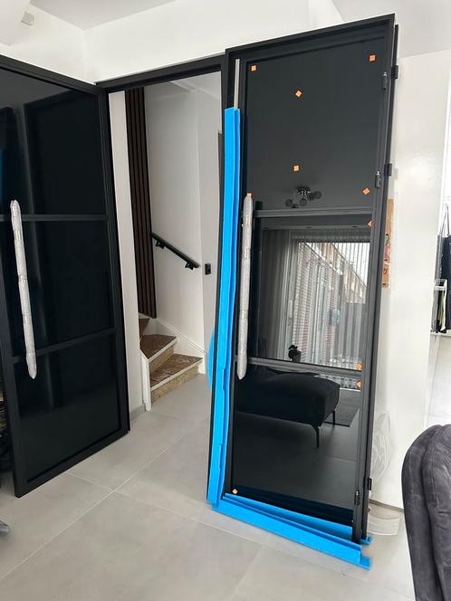 Stalendeur inclusief kozijn (NIEUW), Doe-het-zelf en Verbouw, Deuren en Horren, Nieuw, Binnendeur, 200 tot 215 cm, 80 tot 100 cm