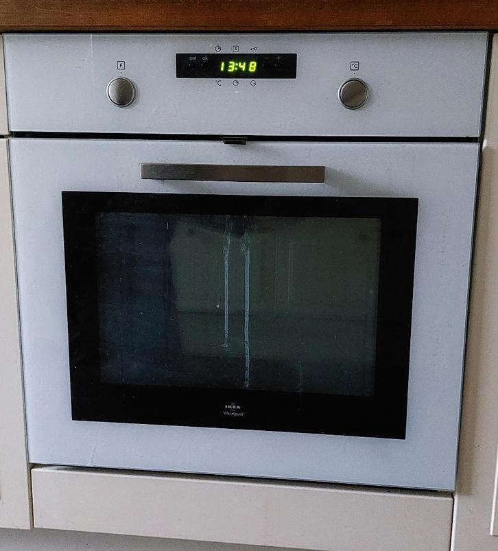 Whirlpool elektrische oven, Witgoed en Apparatuur, Ovens, Gebruikt, Inbouw, Oven met grill, 45 tot 60 cm, 60 cm of meer, Hete lucht