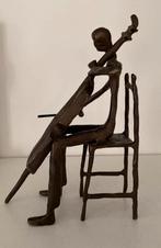 Bronzen beeldje Cellist, Ophalen of Verzenden