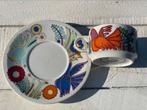 Vintage Acapulco Villeroy en Boch koffiekopje en schotel, Antiek en Kunst, Ophalen of Verzenden