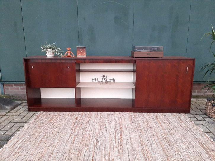 Vintage Dressoir XL 250 cm Mid Century Modern Design Jr 60, Huis en Inrichting, Kasten | Dressoirs, Zo goed als nieuw, 200 cm of meer