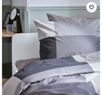 Ikea beddengoed tweepersoons Brunkrissla 200x200cm grijs, Huis en Inrichting, Slaapkamer | Beddengoed, Gebruikt, Zwart, Dekbedovertrek