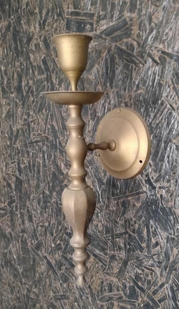 2 prachtige koperen wand kandelaars, mooie set. beschikbaar voor biedingen