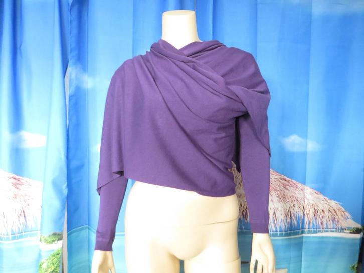 Paars omslag vest one size van You You, Kleding | Dames, Truien en Vesten, Gedragen, Paars, Ophalen of Verzenden